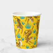 金ゴールドタイガーパターン 紙コップ (裏面)