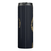 金ゴールドタイガーブラックデザイン タンブラー (裏面)