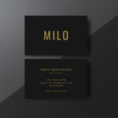 金ゴールドタイポグラフィクラスエレガントプロフェッショナル 名刺