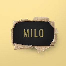 金ゴールドタイポグラフィクラスエレガントプロフェッショナル 名刺