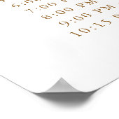 金ゴールドタイポグラフィスクリプトエレガントポスター ポスター (角)