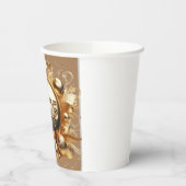 金ゴールドタイポグラフィハッピーニューイヤー2025 紙コップ (左)