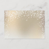 金ゴールドタイポグラフィ葉雪エレガント冬詳細 エンクロージャーカード (裏面)