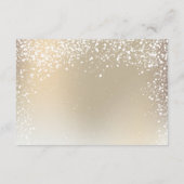 金ゴールドタイポグラフィ葉雪エレガント冬詳細 エンクロージャーカード (裏面)