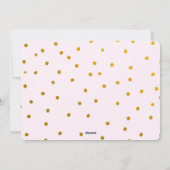 金ゴールドタイポグラフィ輝きと光彩の台本写真 シーズンカード (裏面)