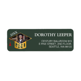 金ゴールドタイポグラフィ ラベル