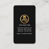 金ゴールドタイヤの下部走行駆動 名刺 (裏面)