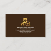 金ゴールドタクシーの輸送路帰宅地運転手 名刺 (裏面)