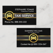 金ゴールドタクシーの運行 名刺 (正面/裏面)