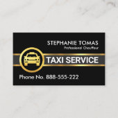 金ゴールドタクシーの運行 名刺 (正面)