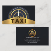 金ゴールドタクシー速度計 名刺 (正面/裏面)