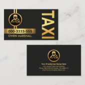 金ゴールドタクシー運転手 名刺 (正面/裏面)