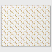 金ゴールドタッセルラッピング紙 ラッピングペーパー (フラット)