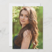 金ゴールドタッセル卒業パーティフォトカスタム 招待状 (裏面)