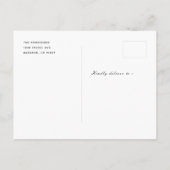 金ゴールドタッセル&キャップ2フォトグレー卒業 案内ポストカード (裏面)