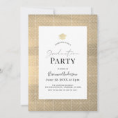 金ゴールドタッセル&キャップ2フォトブルゴーニュ卒業 招待状 (裏面)