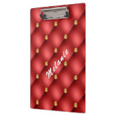 金ゴールドタフテッドカスタム文字赤いクリップボード クリップボード (左)