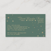 金ゴールドタロットリーダスタームーンサンシテリア 名刺 (裏面)