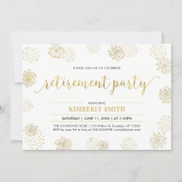 金ゴールドタンデロン |スタイリッシュ除モダン職パーティー 招待状