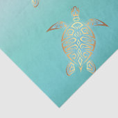 金ゴールドターコイズウミガメ 薄葉紙 (詳細)