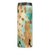 金ゴールドターコイズブラックアニマルプリント タンブラー (裏面)