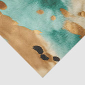 金ゴールドターコイズブラックアニマルプリント 薄葉紙 (詳細)