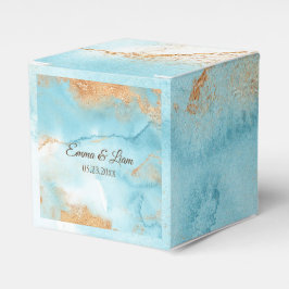 金ゴールドターコイズ抽象芸術名スクモダンリ結婚プト フェイバーボックス