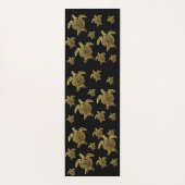 金ゴールドタートルトロピカルハワイ航海の ヨガマット (裏面)