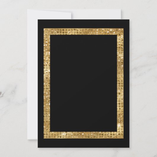 金ゴールドダイアモンズカジノナイトパーティー 招待状 (裏面)