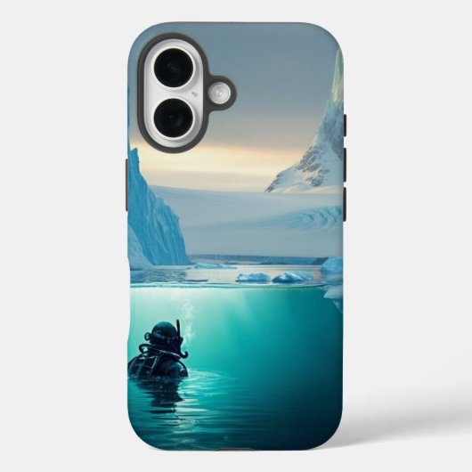 金ゴールドダイビング Case-Mate iPhoneケース (裏面)