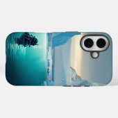 金ゴールドダイビング Case-Mate iPhoneケース (裏面 (横))