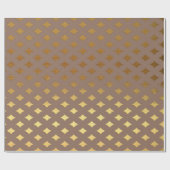 金ゴールドダイヤモンドカットアイボリーベージュヘラルデ ラッピングペーパー (フラット)