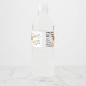 金ゴールドダイヤモンドカットコーム蜂蜜コンテナラベル ペットボトルラベル (裏面)