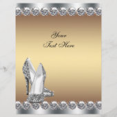 金ゴールドダイヤモンドグリッターハイヒールシューズ チラシ (裏面)