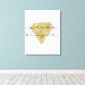 金ゴールドダイヤモンドシャイン キャンバスプリント (インサイチュ (ウッドフロア))