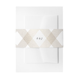 金ゴールドダイヤモンドジオメトリックアールデコホワイトギャツビー 招待状ベリーバンド