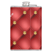 金ゴールドダイヤモンドタフテカスタムッド文字名レッドフラスコ フラスク (裏面)