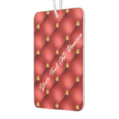 金ゴールドダイヤモンドタフテッド文字レッドエアーフレッシュナー カーエアーフレッシュナー (左)