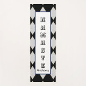 金ゴールドダイヤモンドナマステタイポグラフィモノグラム ヨガマット (正面)