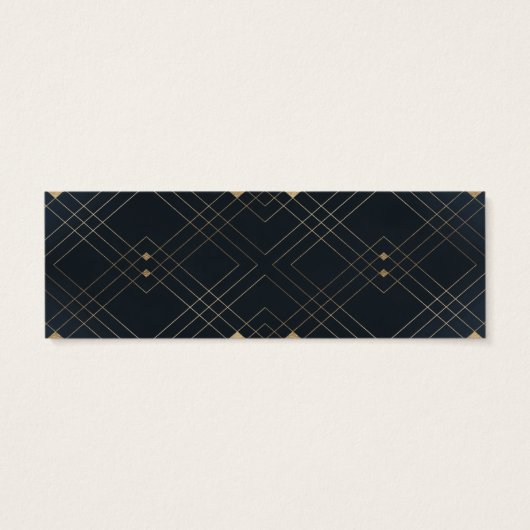 金ゴールドダイヤモンドネイビー幾何学模様デコ結婚ギャツビー (裏面)