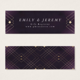 金ゴールドダイヤモンドパープルジオメトリックデコギャツビー結婚ズ