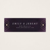 金ゴールドダイヤモンドパープルジオメトリックデコギャツビー結婚ズ (正面)