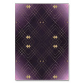 金ゴールドダイヤモンドパープルジオメトリックデコギャツビー結婚ズ テーブルナンバー (裏面)