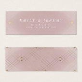 金ゴールドダイヤモンドピンク幾何学模様デコギャツビー結婚ズ (正面&裏面)