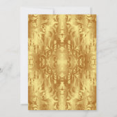 金ゴールドダイヤモンドファンシースワール60誕生日 招待状 (裏面)