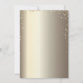 金ゴールドダイヤモンドフレーム、水彩グラッドキャップ金ゴールド 招待状 (裏面)