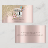 金ゴールドダイヤモンドフローラブロムメイドバラ金ゴールド 名刺 (正面/裏面)