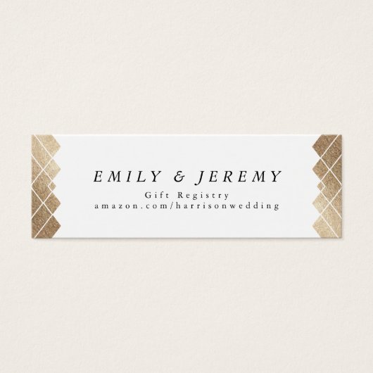 金ゴールドダイヤモンドホワイト幾何学模様デコ結婚ギャツビー (正面)