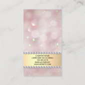 金ゴールドダイヤモンドリングや輪ロゴ | QRコード 名刺 (裏面)