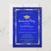 金ゴールドダイヤモンド枠王室の青 招待状 (正面)